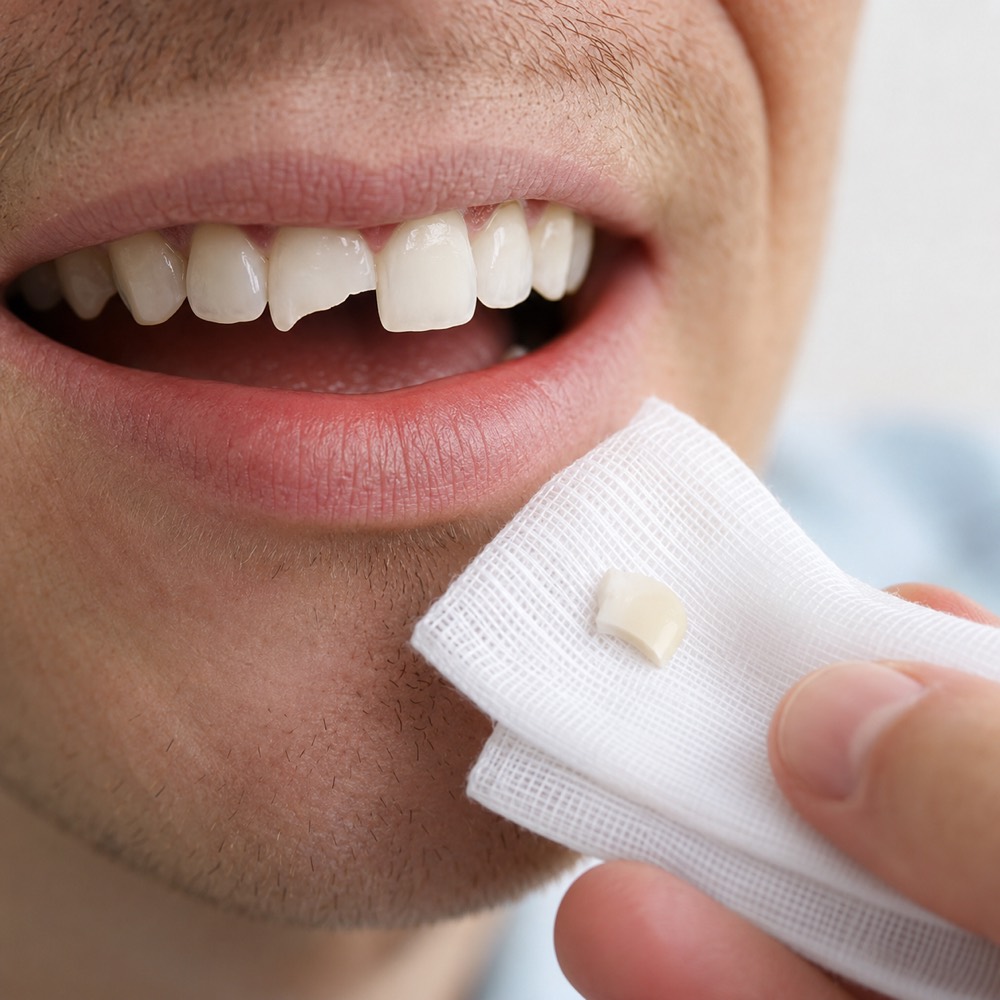 Broken tooth